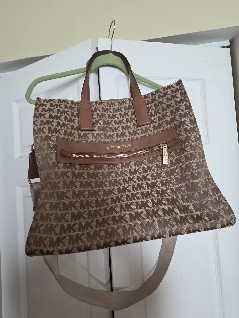 Michael Kors Brown Logo Tote Bag